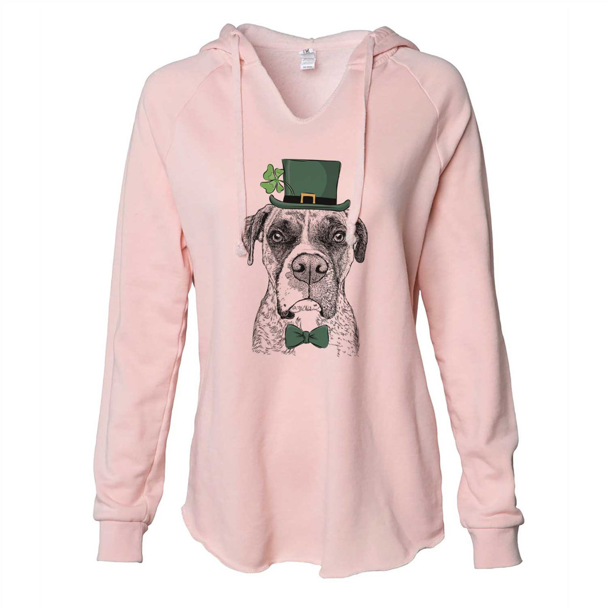 St. Patrick's Rowdy Rex the Boxer - Cali Wave Hooded Sweatshirt
