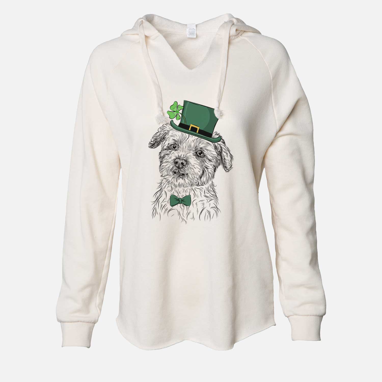 St. Patrick's Roxie the Schnauzer Shih Tzu Mix - Cali Wave Hooded Sweatshirt