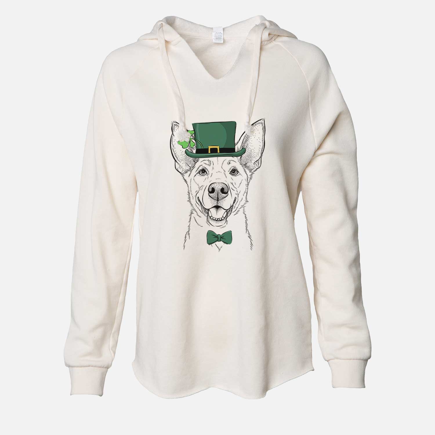 St. Patrick's Rumley the Kelpie Mix - Cali Wave Hooded Sweatshirt