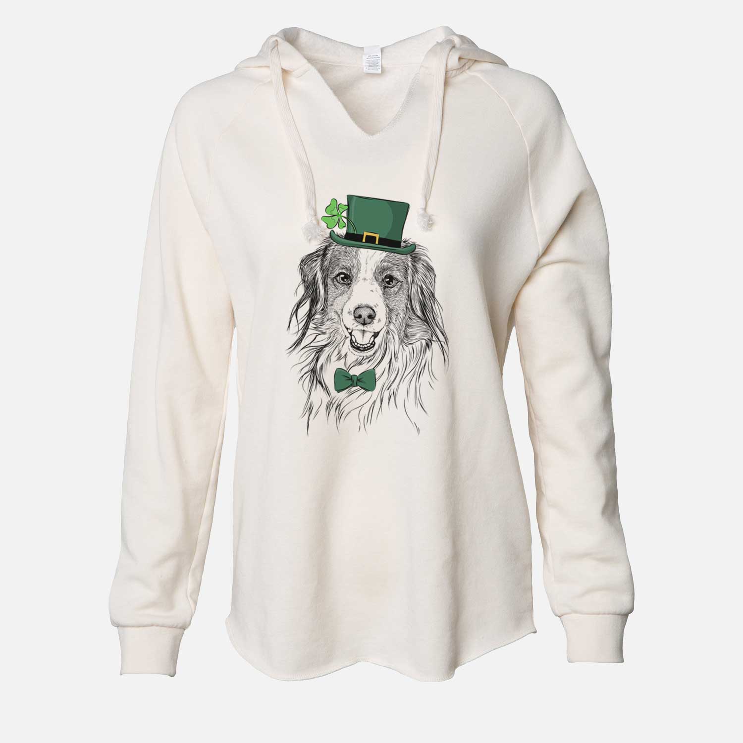 St. Patrick's Rutger the Nederlandse Kooikerhondje - Cali Wave Hooded Sweatshirt