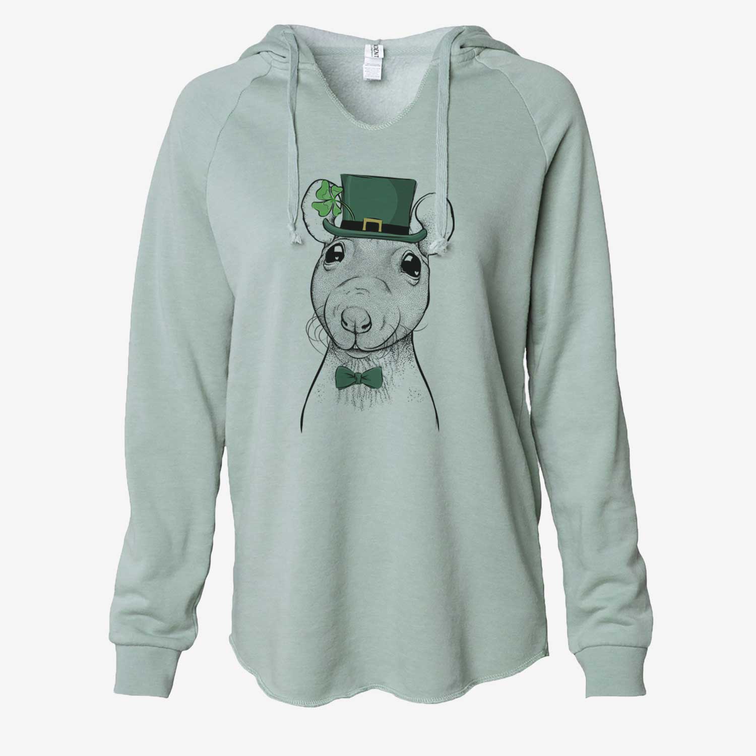 St. Patrick's Ruthie the Hairless Rat - Cali Wave Hooded Sweatshirt