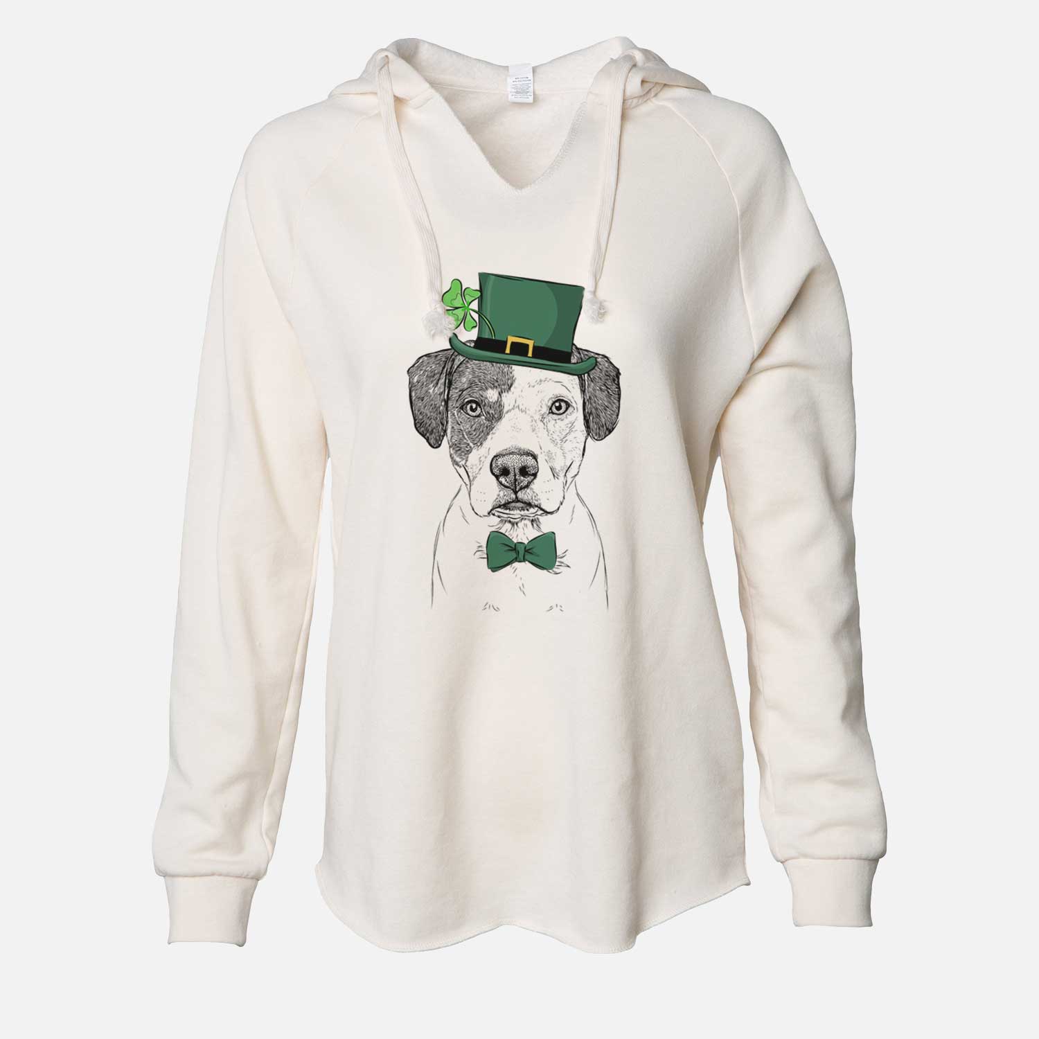 St. Patrick's Ryleigh the Beagle Pitbull Mix - Cali Wave Hooded Sweatshirt