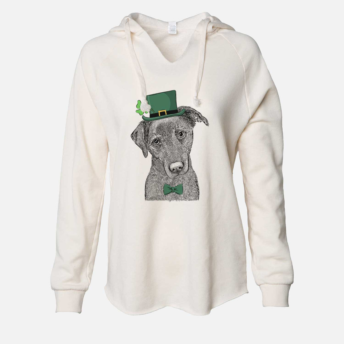 St. Patrick's Sadie the Whipador - Cali Wave Hooded Sweatshirt