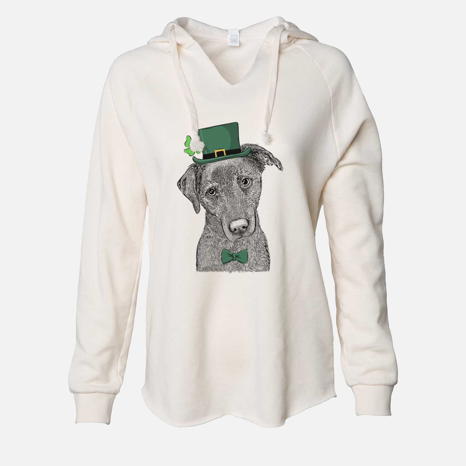 St. Patrick's Sadie the Whipador - Cali Wave Hooded Sweatshirt