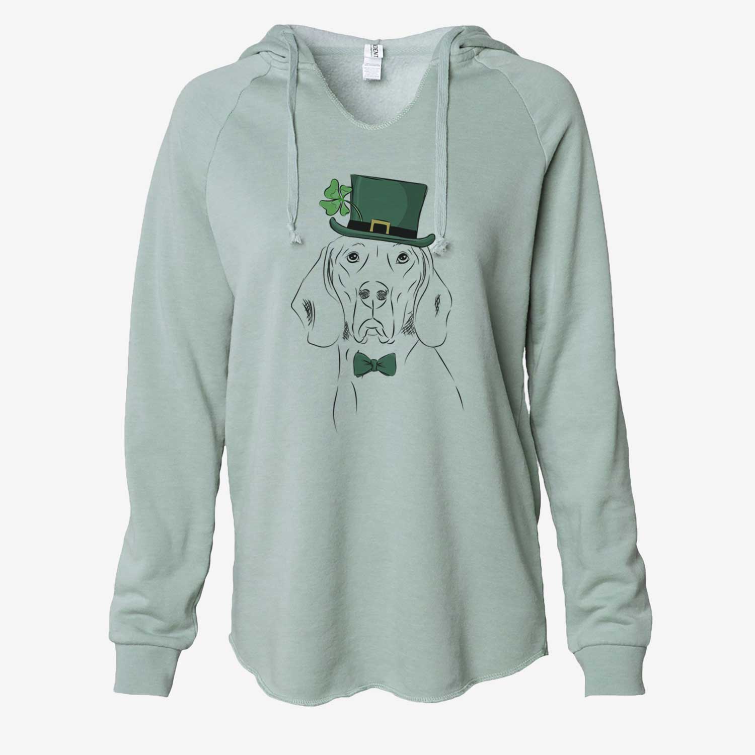 St. Patrick's Sagan the Coonhound - Cali Wave Hooded Sweatshirt