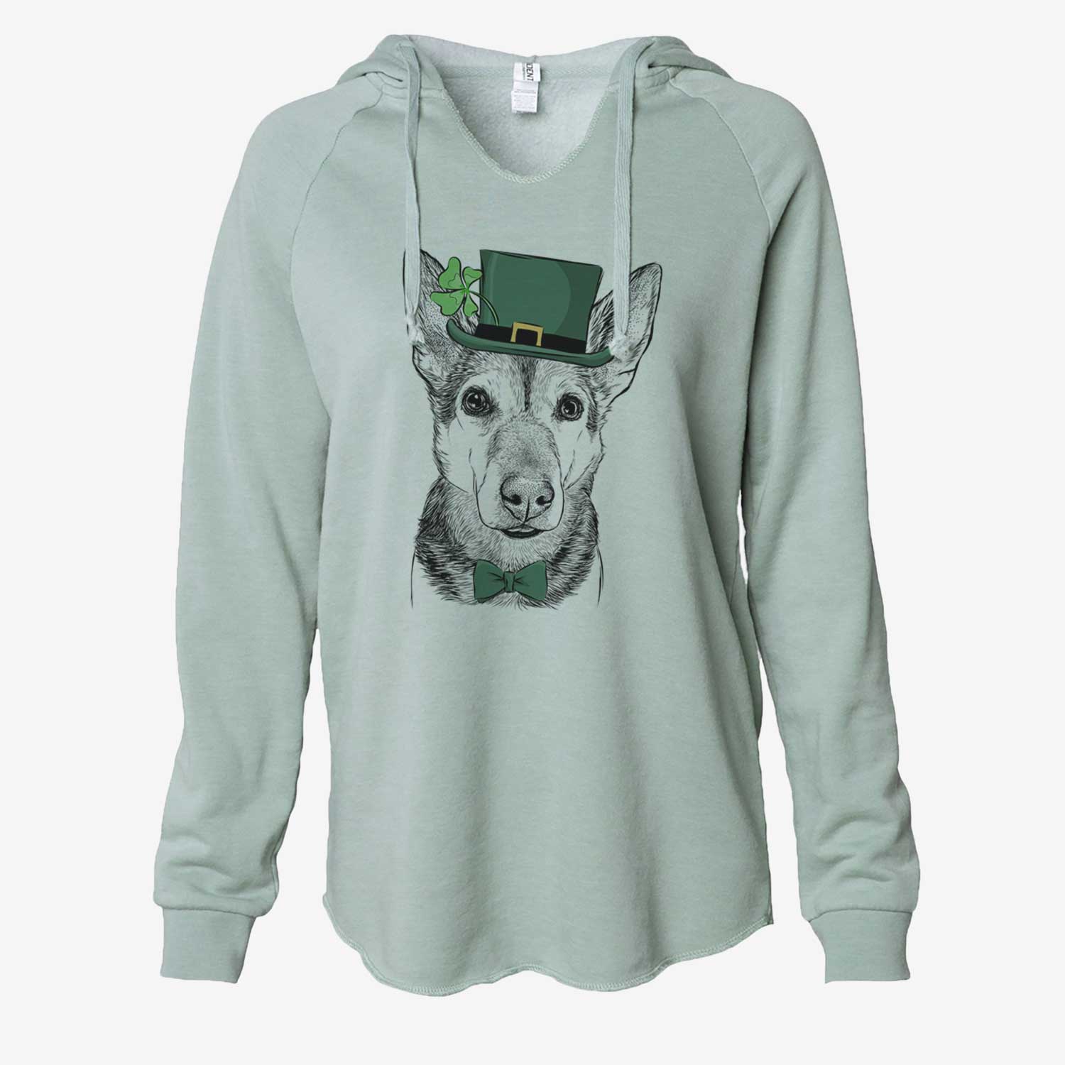 St. Patrick's Sammie the Mixed Breed - Cali Wave Hooded Sweatshirt