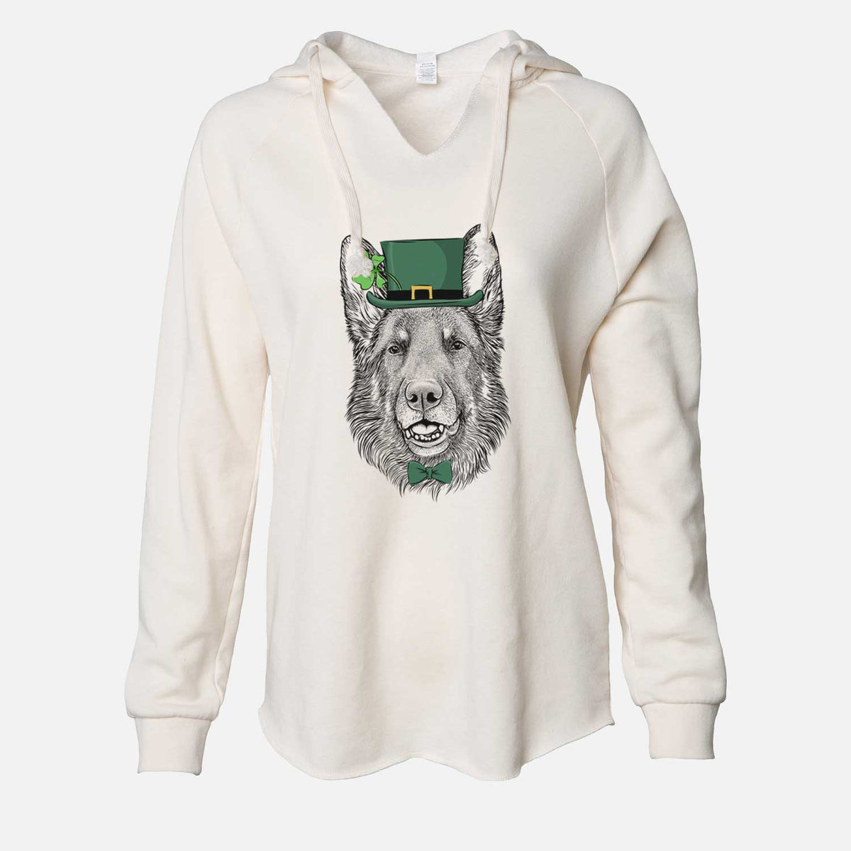 St. Patrick's Sammie the German Shepherd - Cali Wave Hooded Sweatshirt