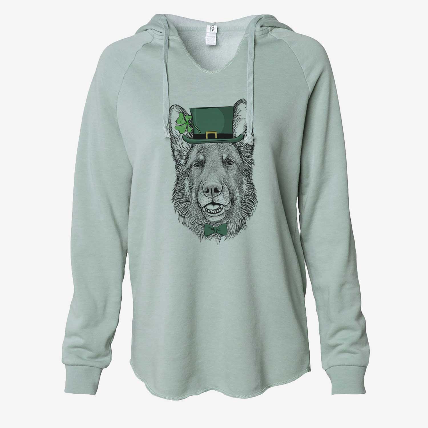 St. Patrick's Sammie the German Shepherd - Cali Wave Hooded Sweatshirt