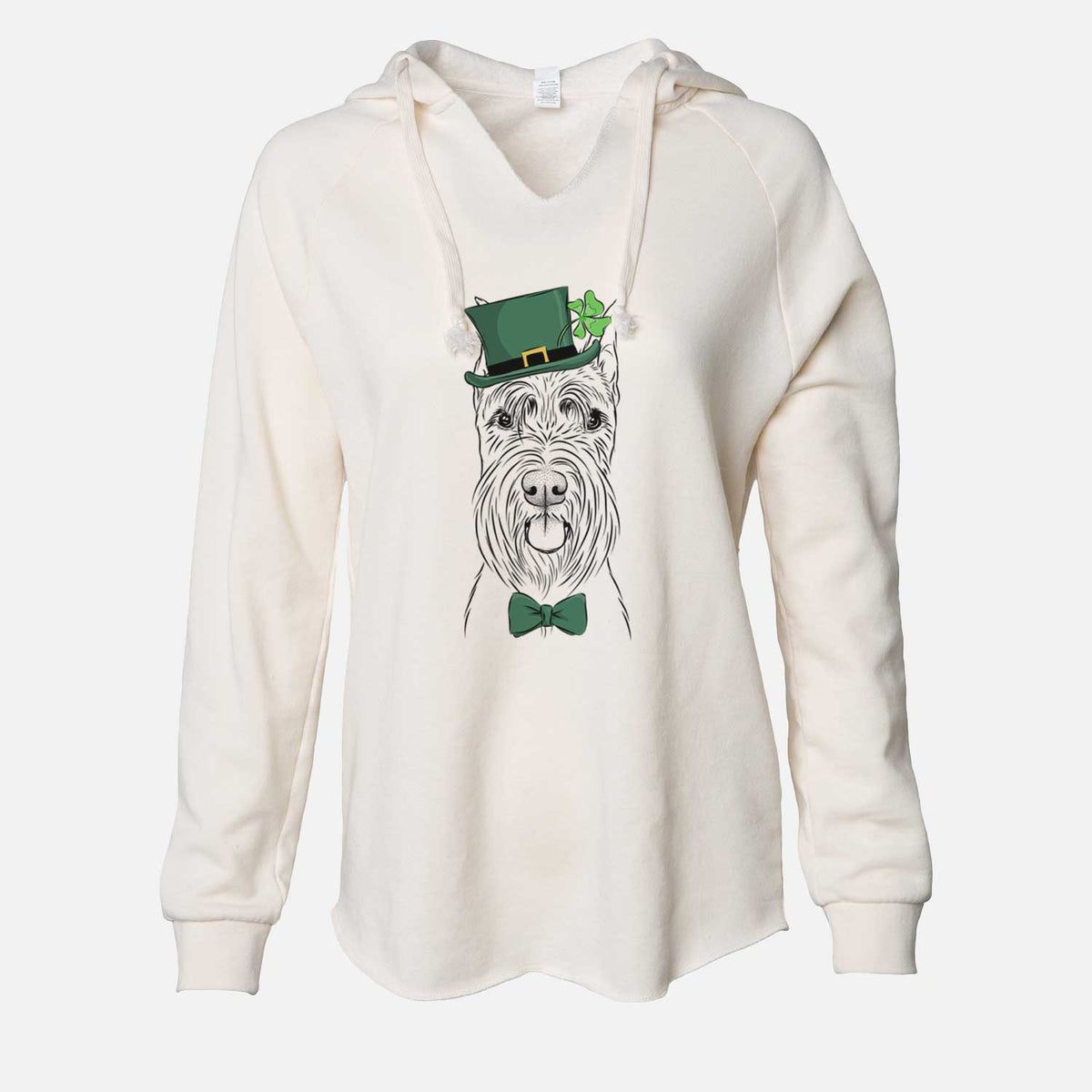 St. Patrick's Samuel the Standard Schnauzer - Cali Wave Hooded Sweatshirt