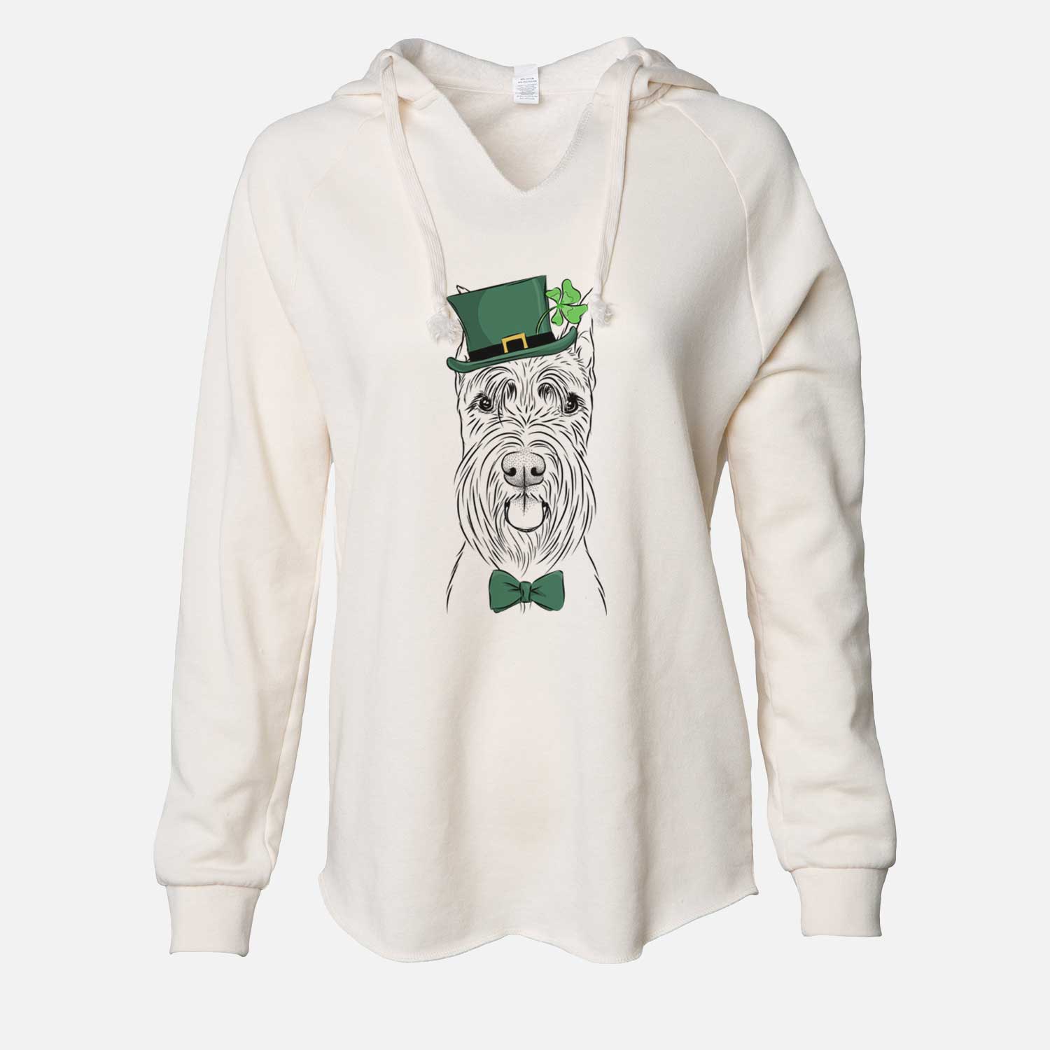 St. Patrick's Samuel the Standard Schnauzer - Cali Wave Hooded Sweatshirt