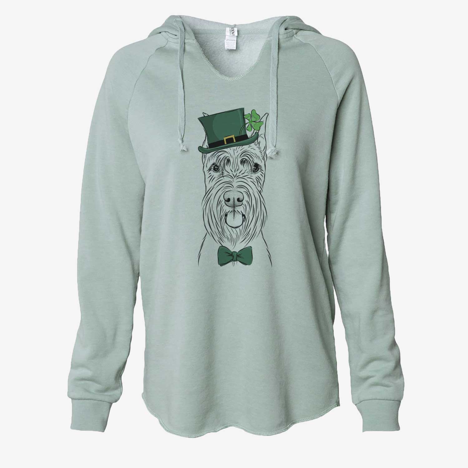 St. Patrick's Samuel the Standard Schnauzer - Cali Wave Hooded Sweatshirt