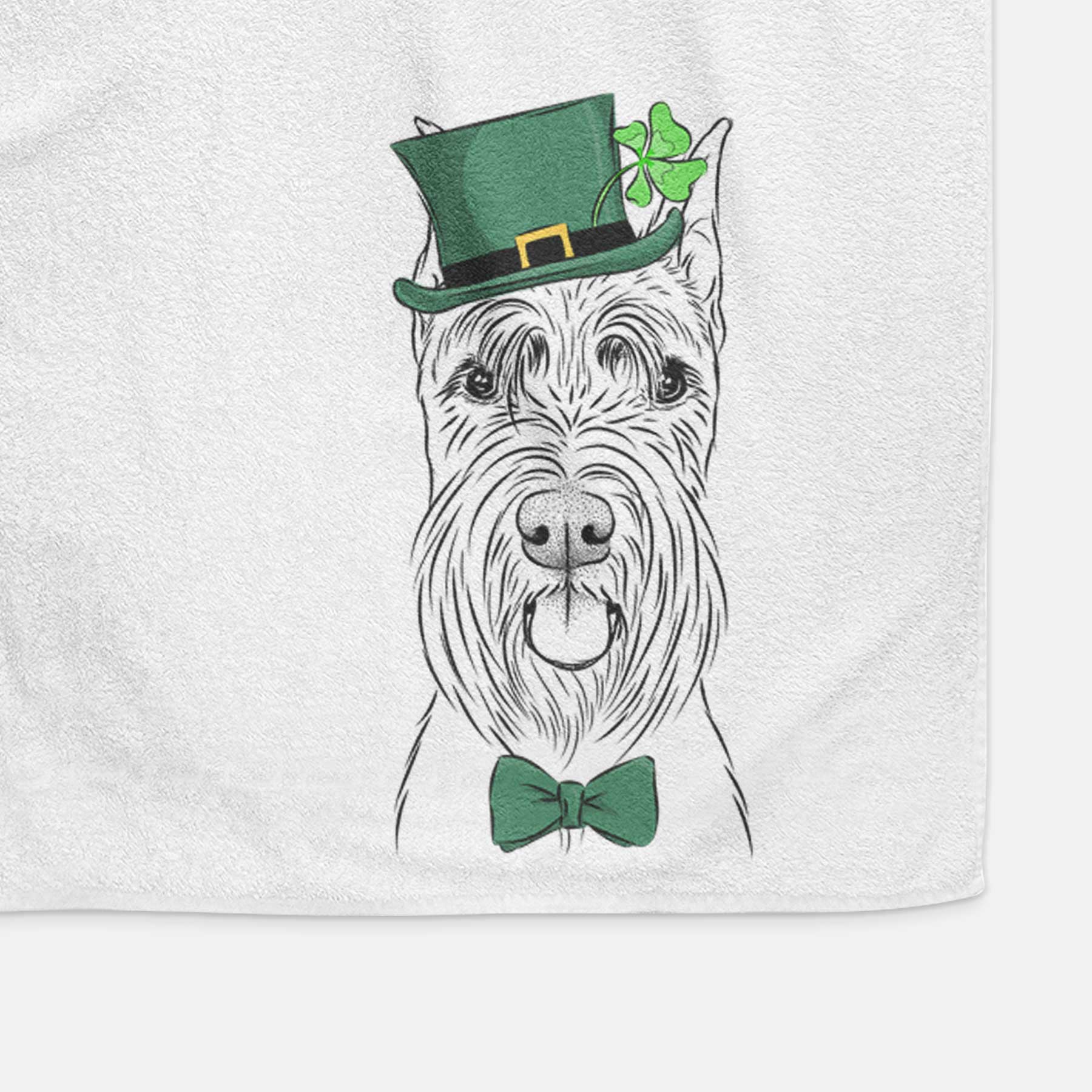 Samuel the Standard Schnauzer Decorative Hand Towel