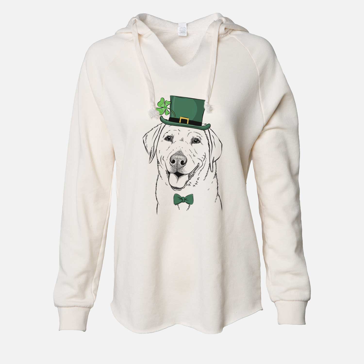 St. Patrick's Sanford the Labrador Retriever - Cali Wave Hooded Sweatshirt