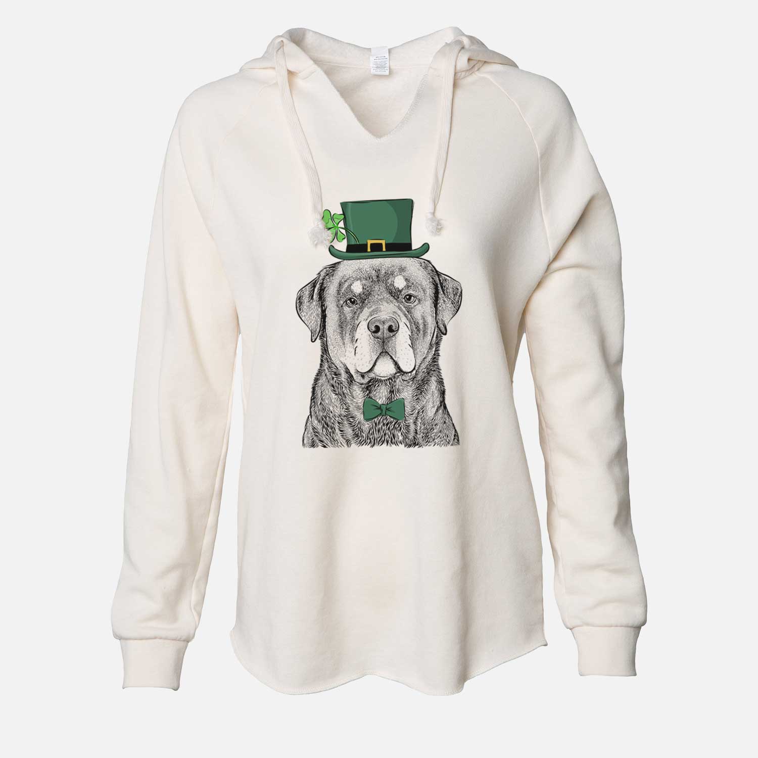 St. Patrick's Sarge the Rottweiler - Cali Wave Hooded Sweatshirt