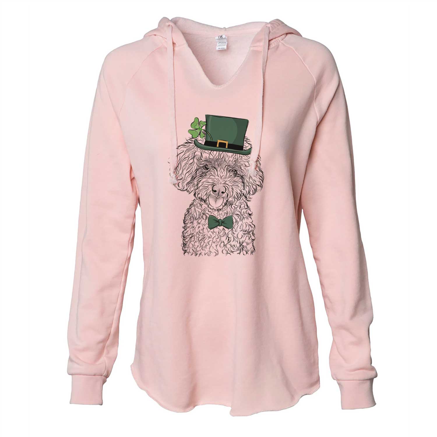 St. Patrick's Satsu the Micro Teacup Poodle - Cali Wave Hooded Sweatshirt