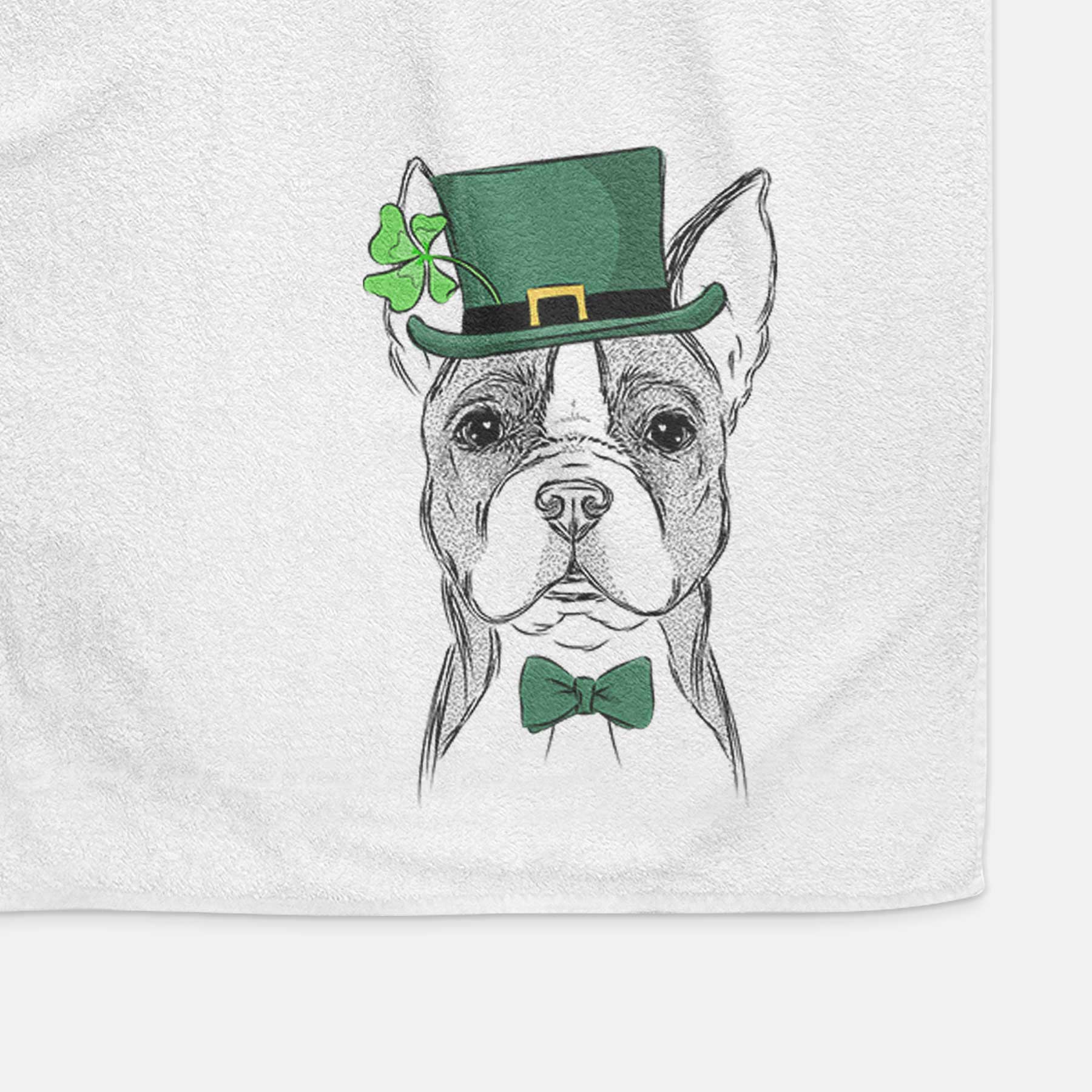 Scout the Boston Terrier Decorative Hand Towel