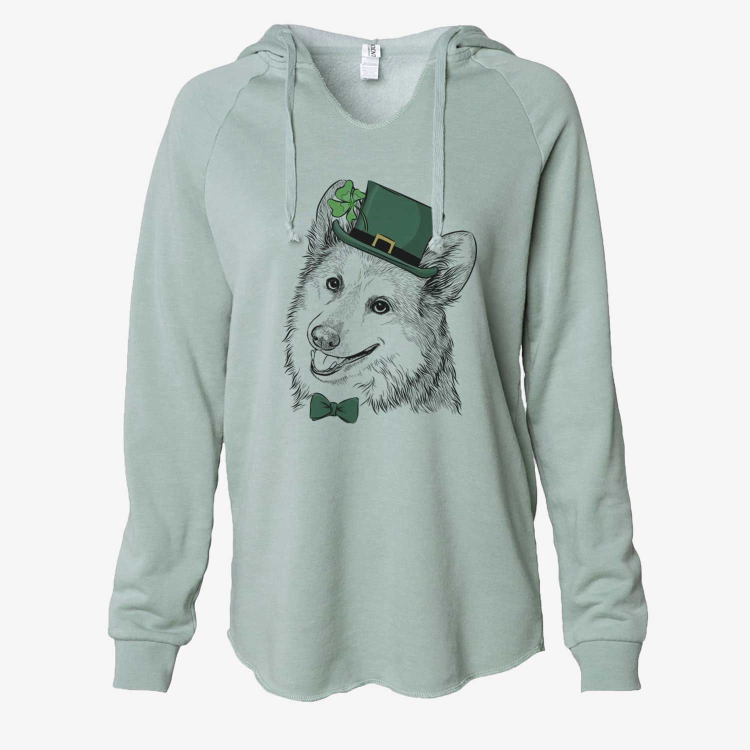 St. Patrick's Scout the Pembroke Welsh Corgi - Cali Wave Hooded Sweatshirt