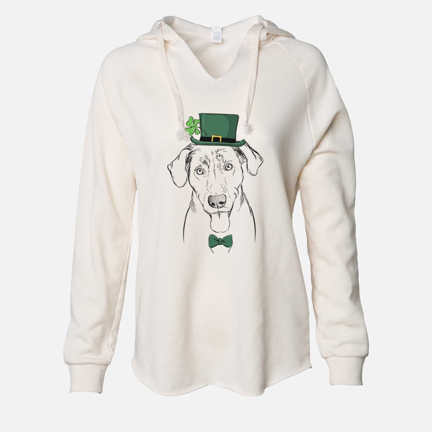 St. Patrick's Scout Marie the Chocolate Lab - Cali Wave Hooded Sweatshirt