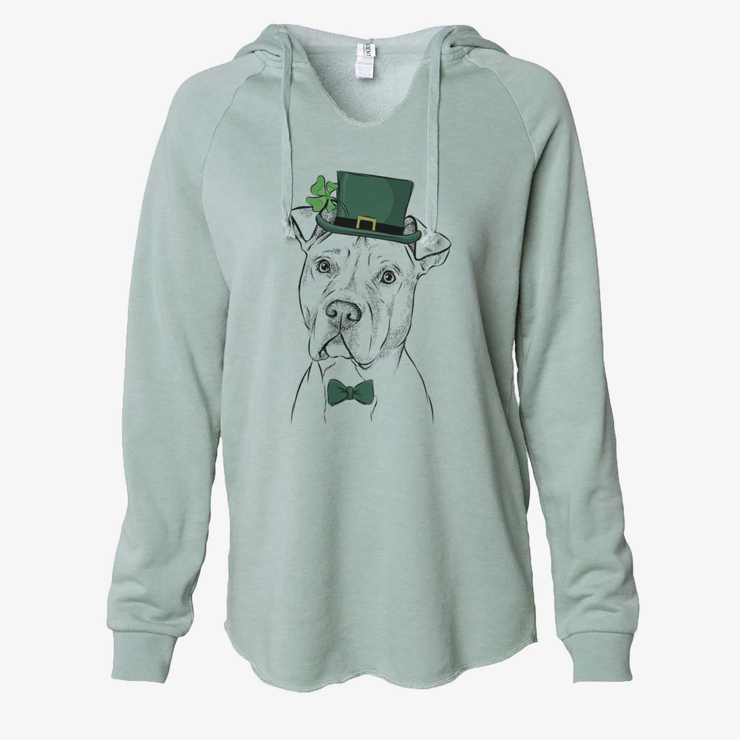 St. Patrick's Scraps the American Staffordshire Mix - Cali Wave Hooded Sweatshirt