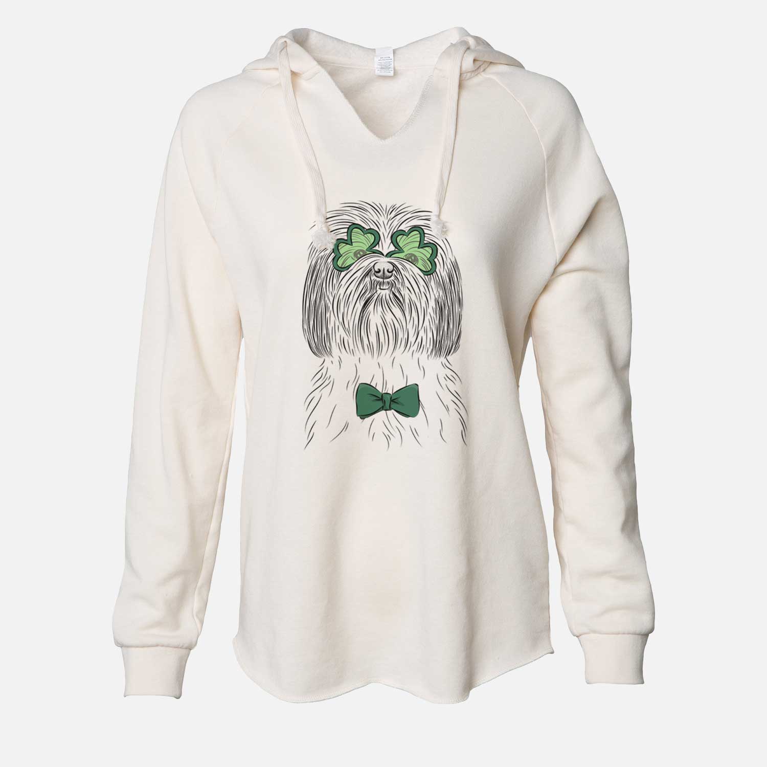 St. Patrick's Scully the Shih Tzu - Cali Wave Hooded Sweatshirt