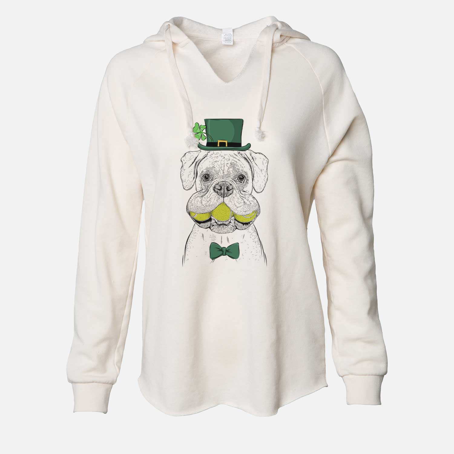 St. Patrick's Seamus the Boxer - Cali Wave Hooded Sweatshirt