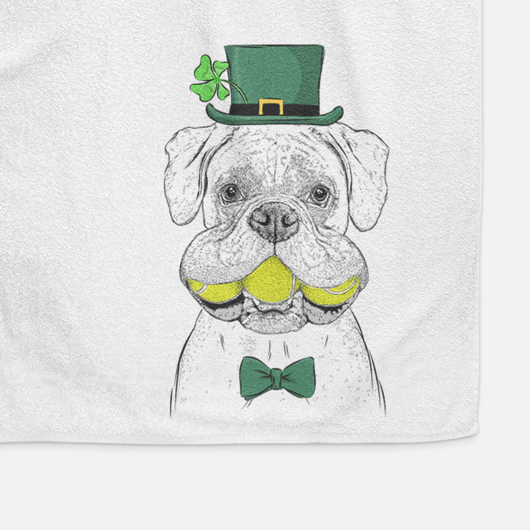 Seamus the Boxer Decorative Hand Towel