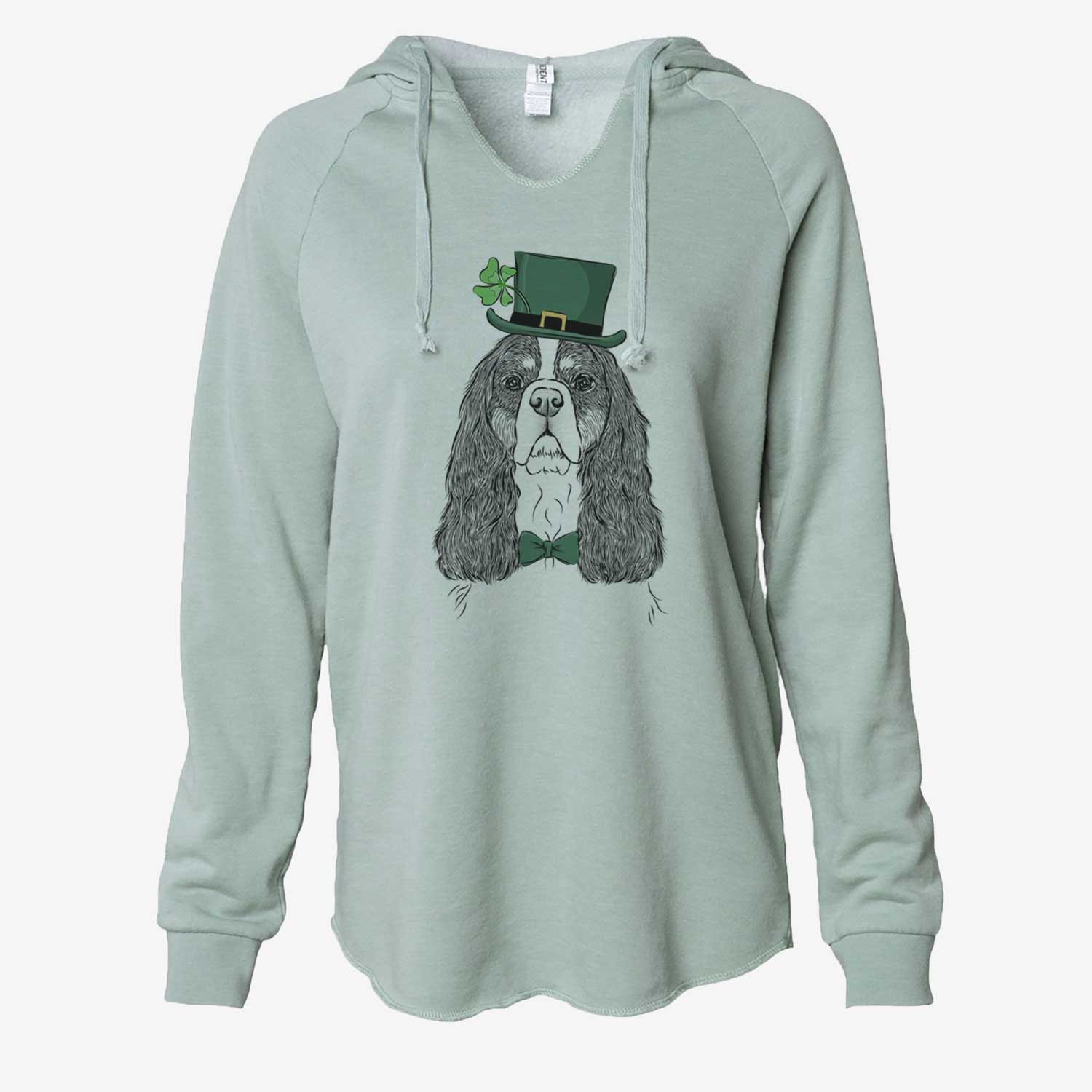 St. Patrick's Sebastian the Cavalier King Charles Spaniel - Cali Wave Hooded Sweatshirt