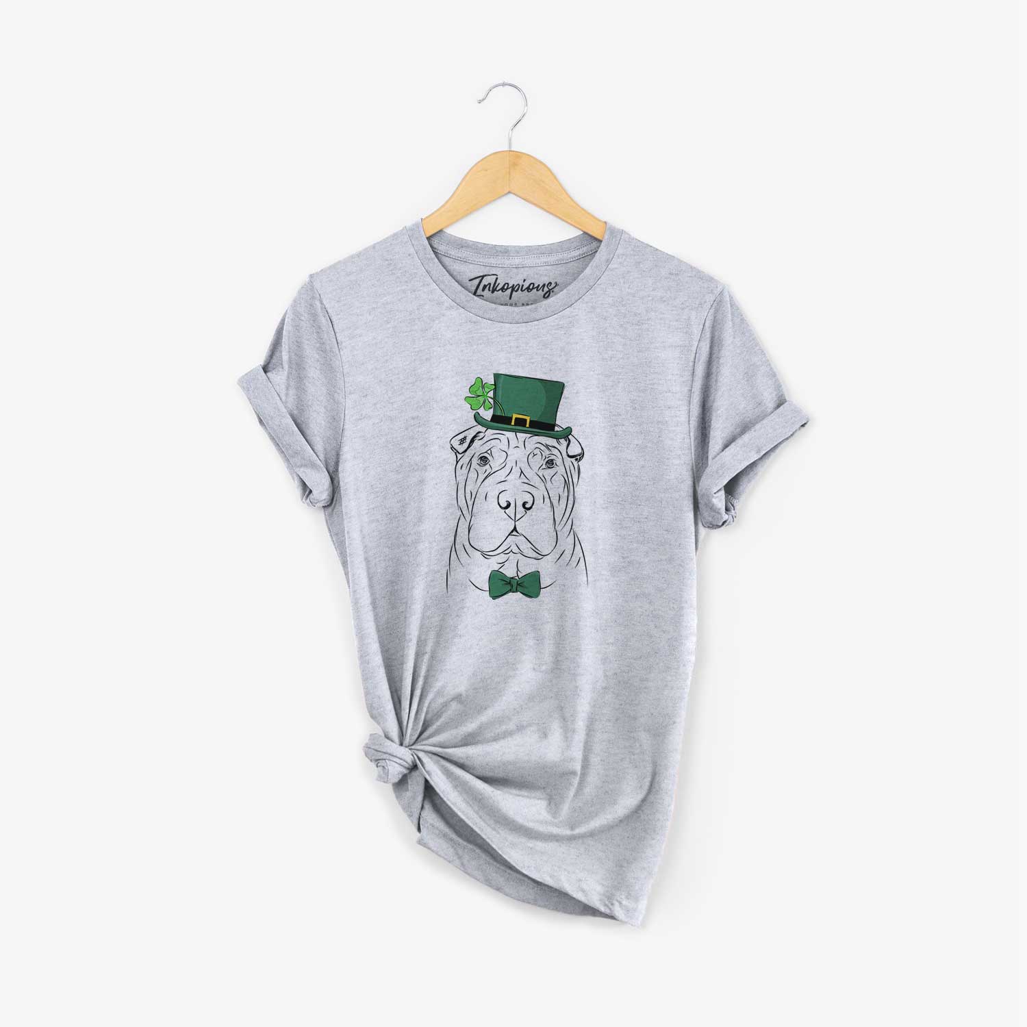 St. Patrick's Sharpy the Shar Pei - Unisex Crewneck