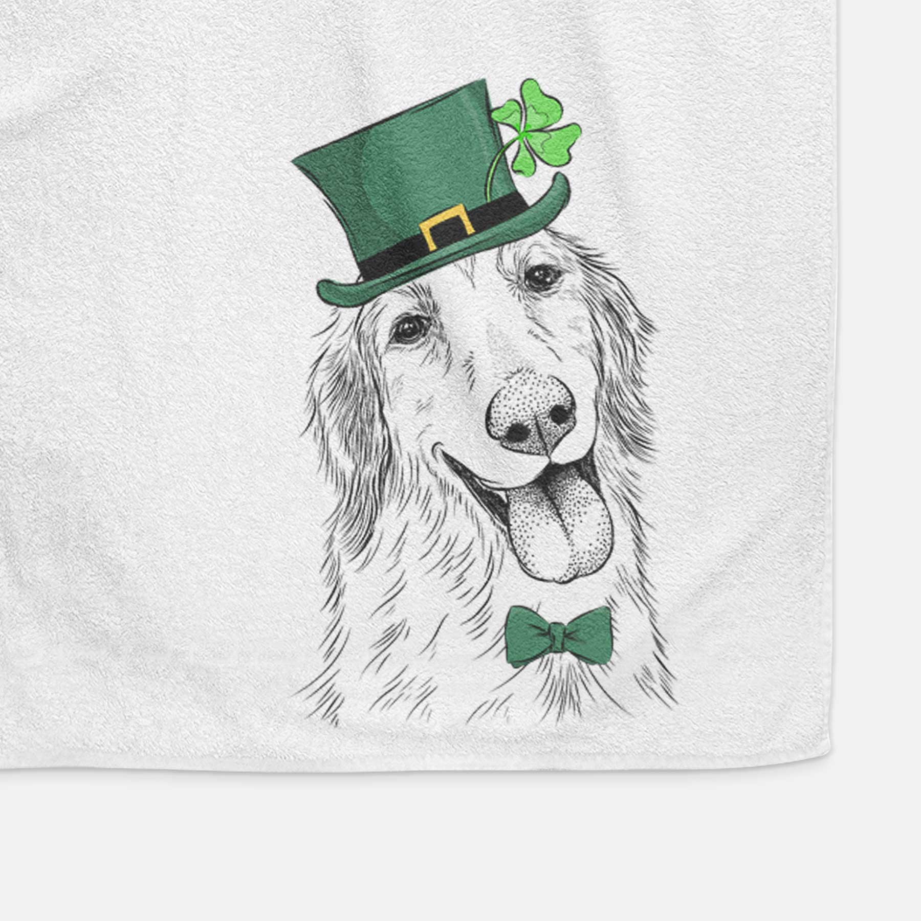 Shelby the Golden Retriever Decorative Hand Towel