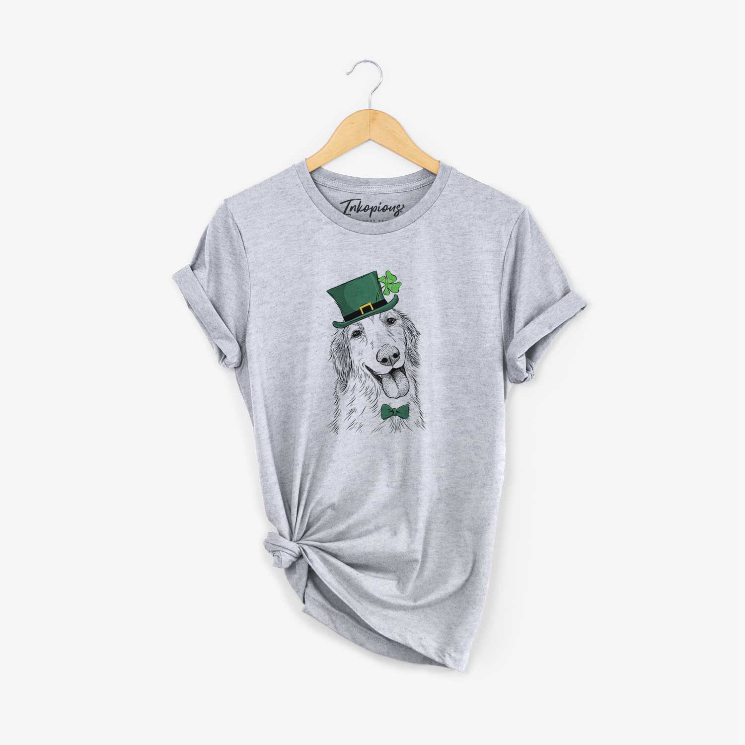 St. Patrick's Shelby the Golden Retriever - Unisex Crewneck