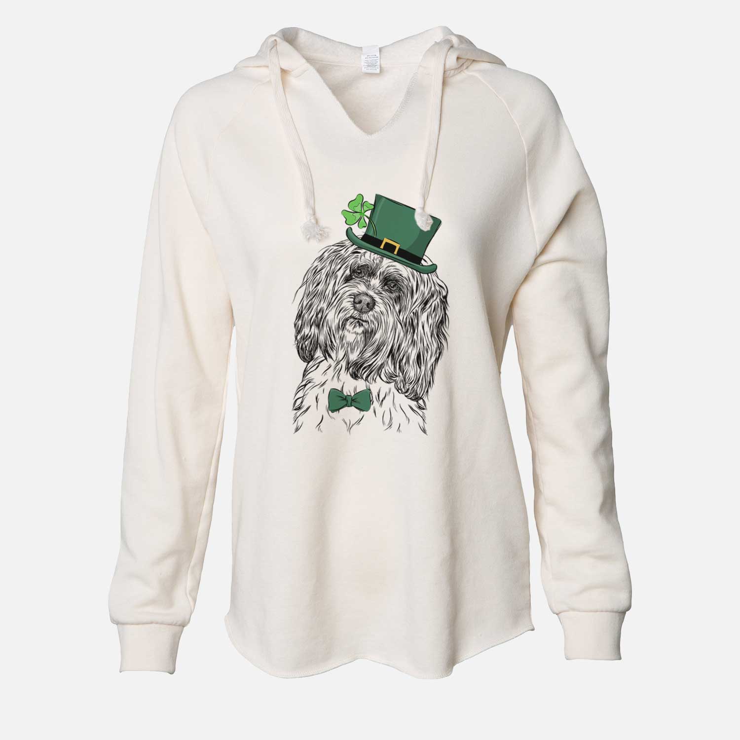 St. Patrick's Shenpa the Tibetan Terrier - Cali Wave Hooded Sweatshirt