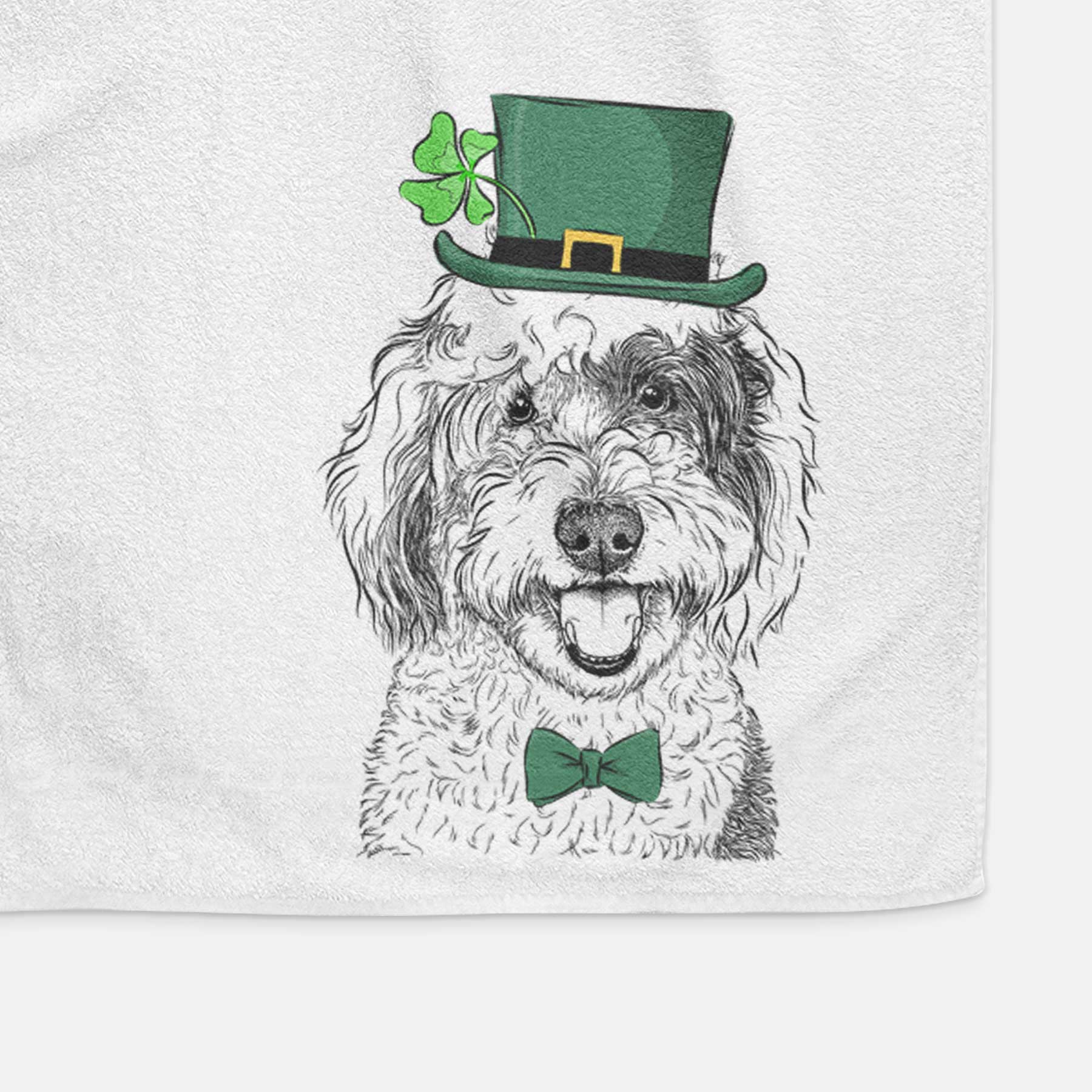 Sherlock the Sheepadoodle Decorative Hand Towel