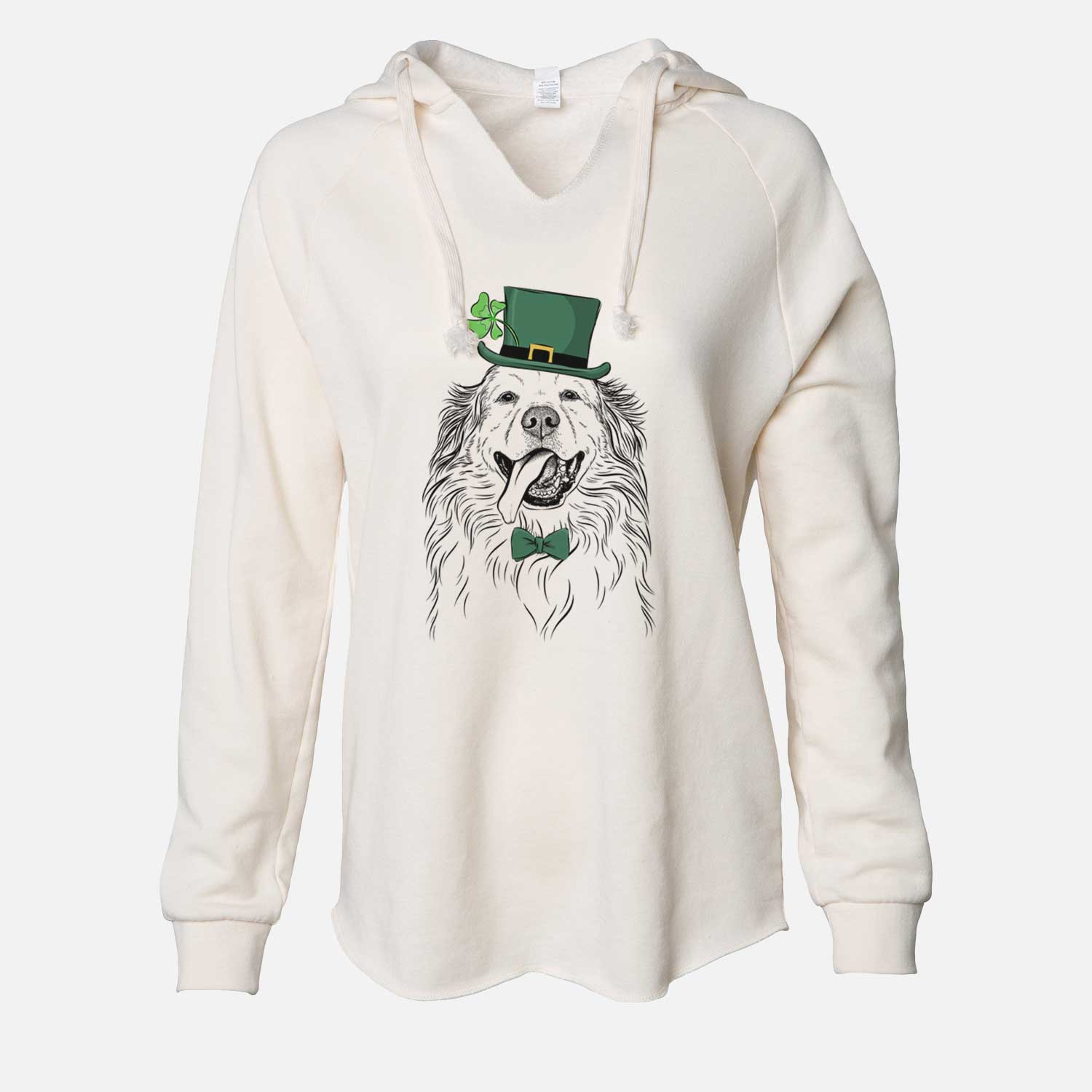 St. Patrick's Shooter the Golden Retriever - Cali Wave Hooded Sweatshirt