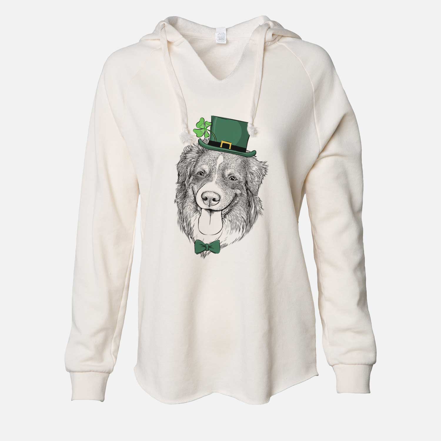 St. Patrick's Siena the Australian Shepherd - Cali Wave Hooded Sweatshirt