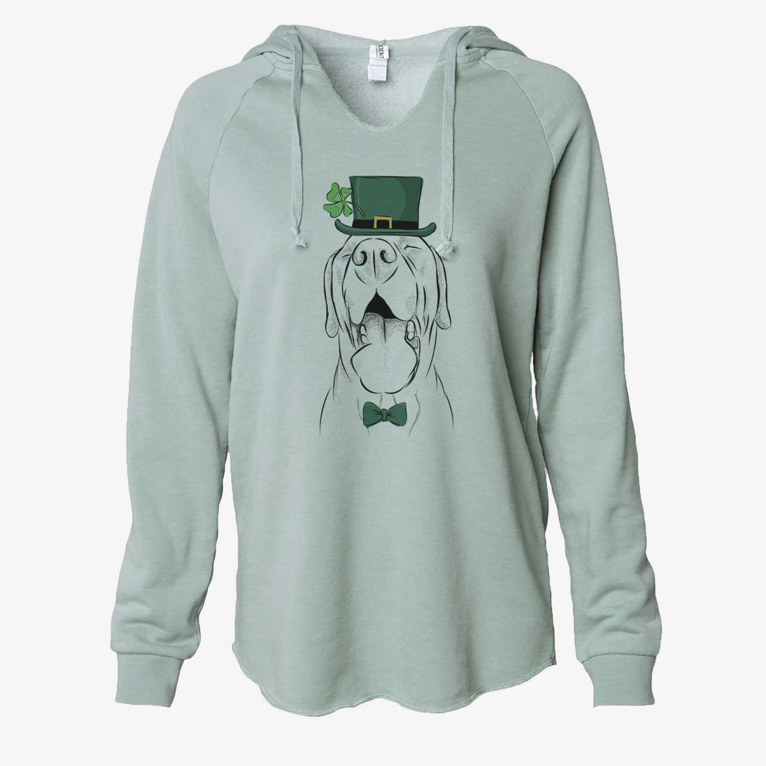 St. Patrick's Silly Lilly the Labrador Retriever - Cali Wave Hooded Sweatshirt