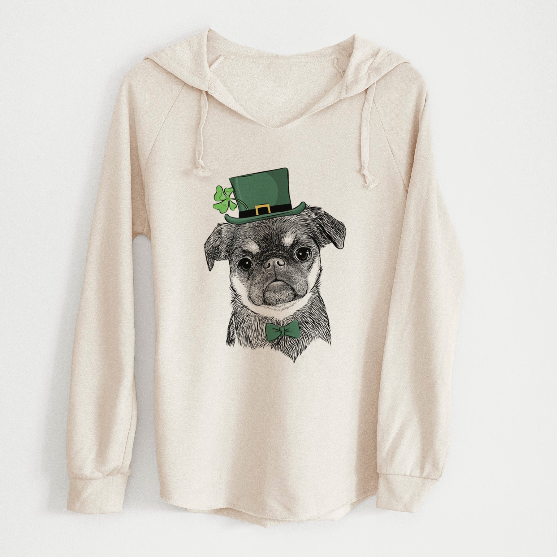 St. Patrick's Simone the Brussels Griffon - Cali Wave Hooded Sweatshirt