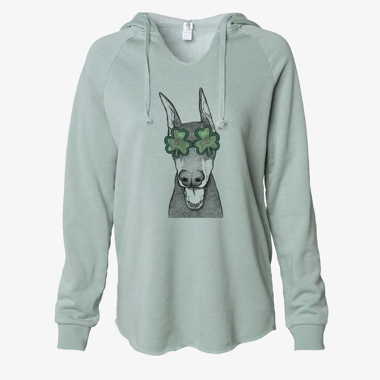 St. Patrick's Sir Duke the Doberman Pinscher - Cali Wave Hooded Sweatshirt