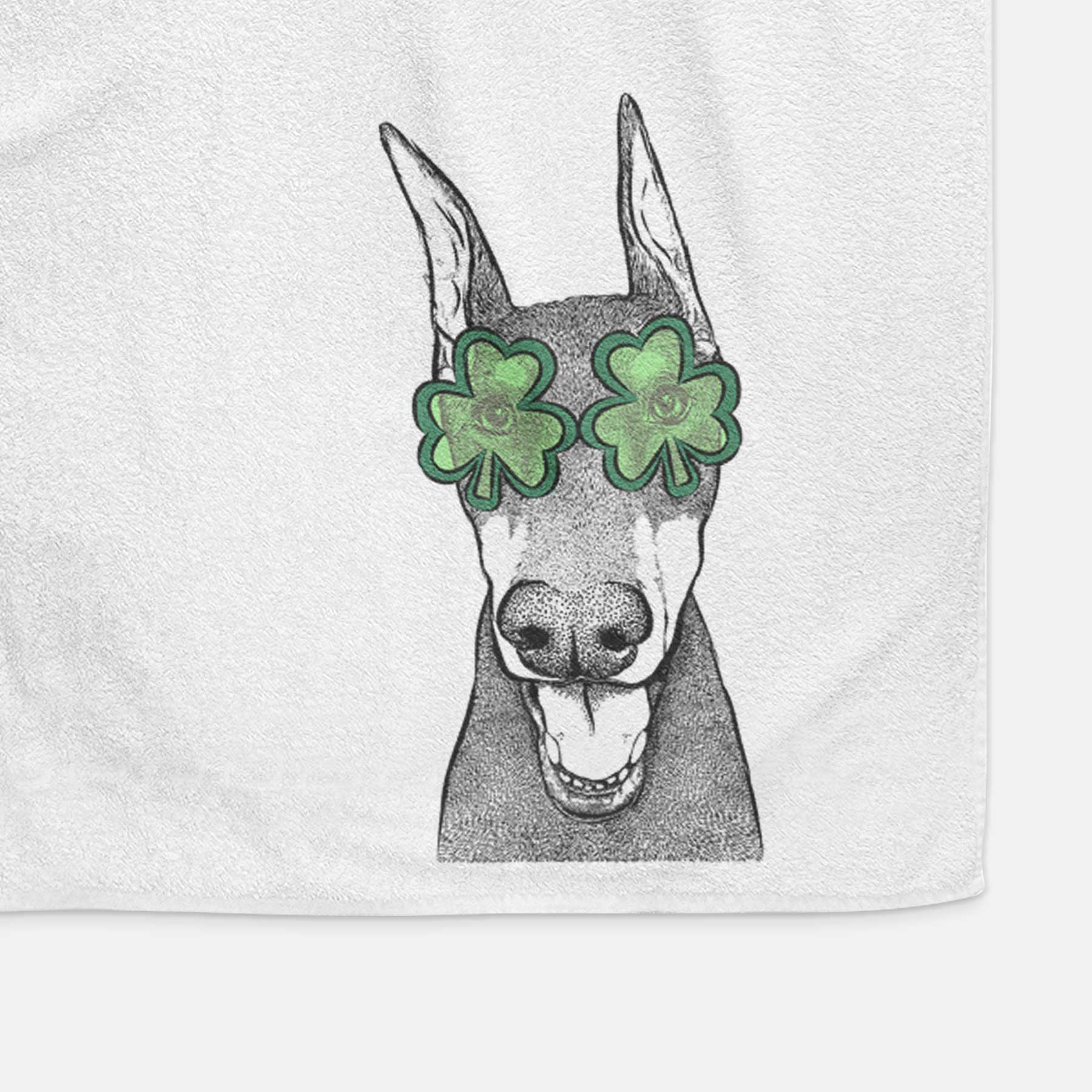 Sir Duke the Doberman Pinscher Decorative Hand Towel