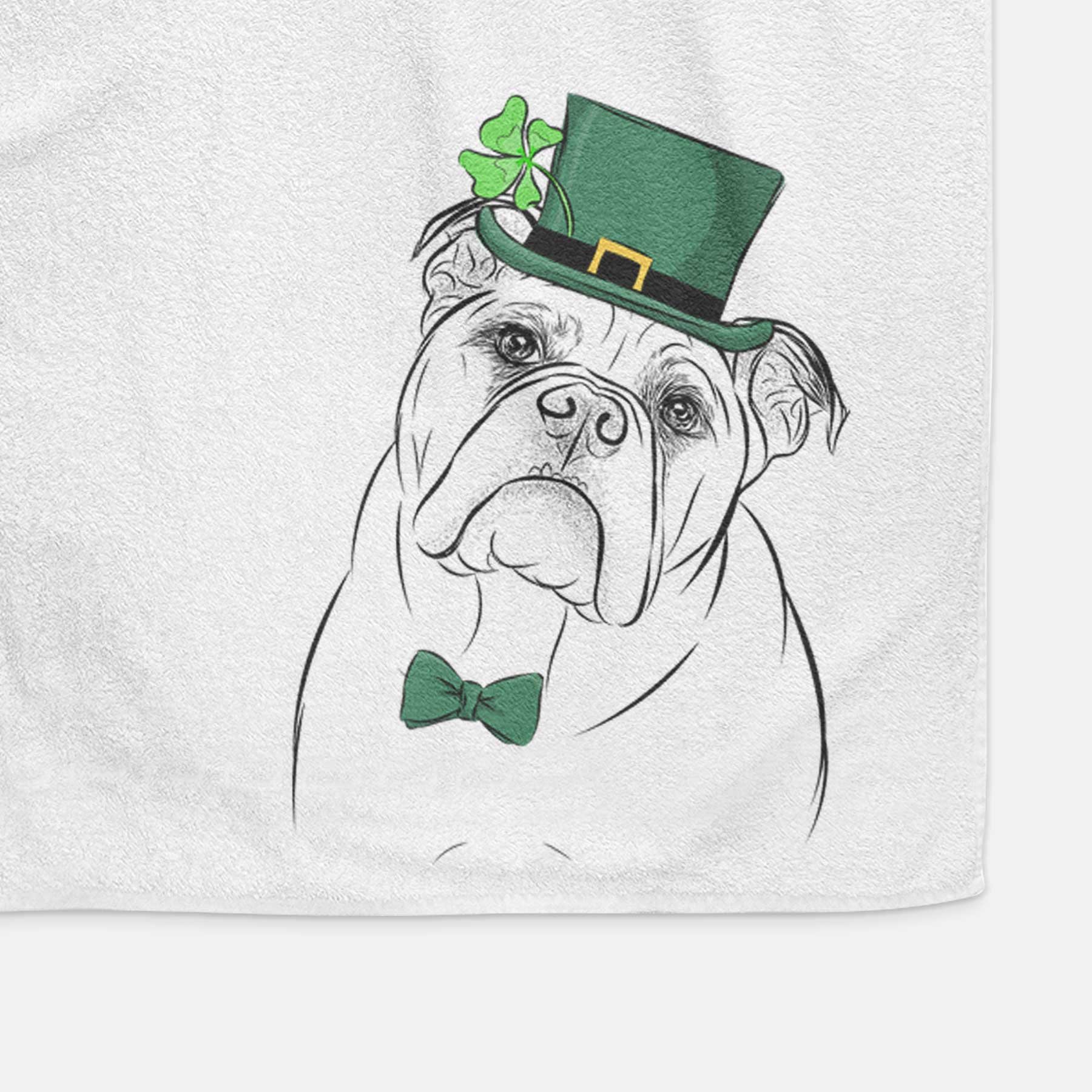 Sir Louis the English Bulldog Decorative Hand Towel