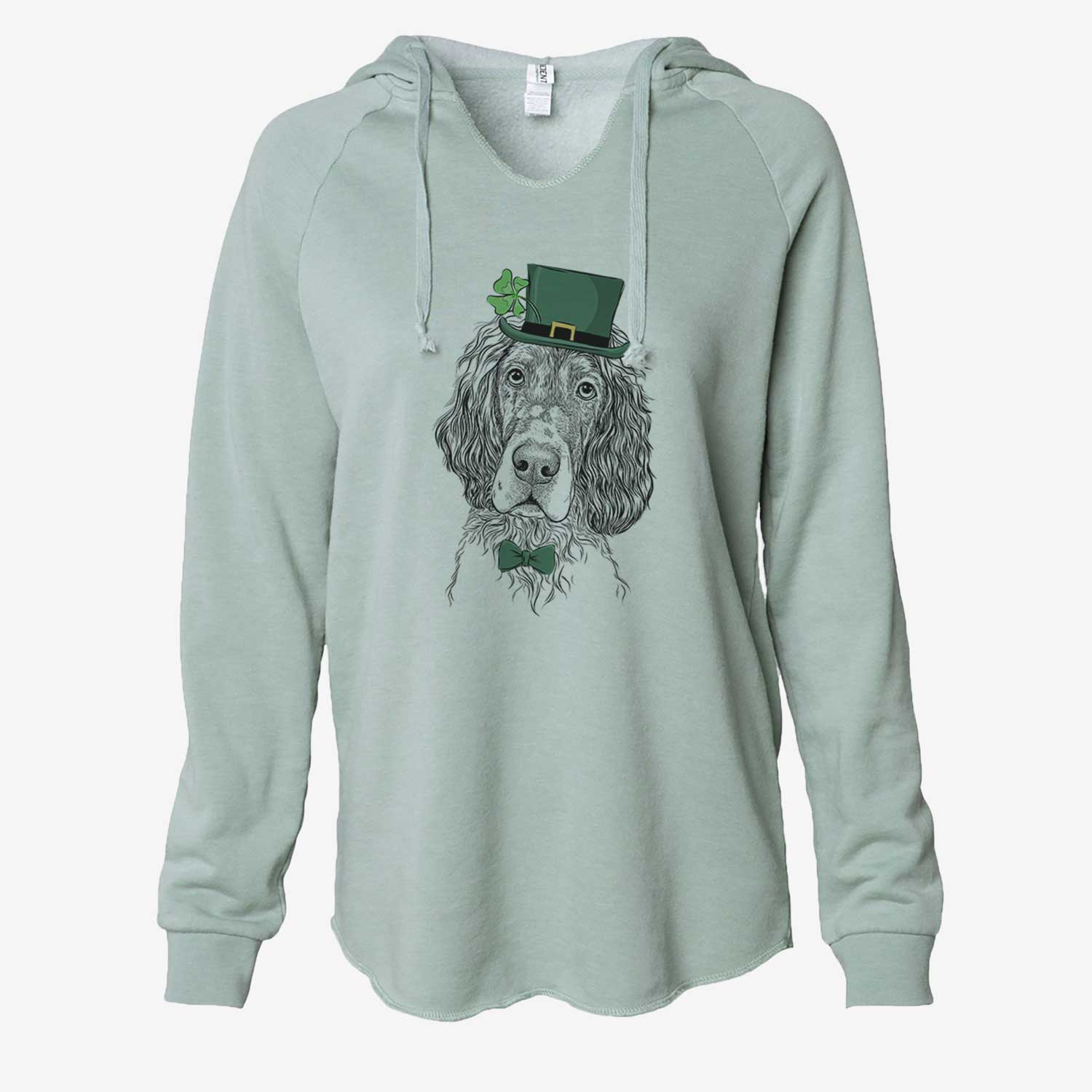 St. Patrick's Sir Rexford the Blue Belton English Setter - Cali Wave Hooded Sweatshirt