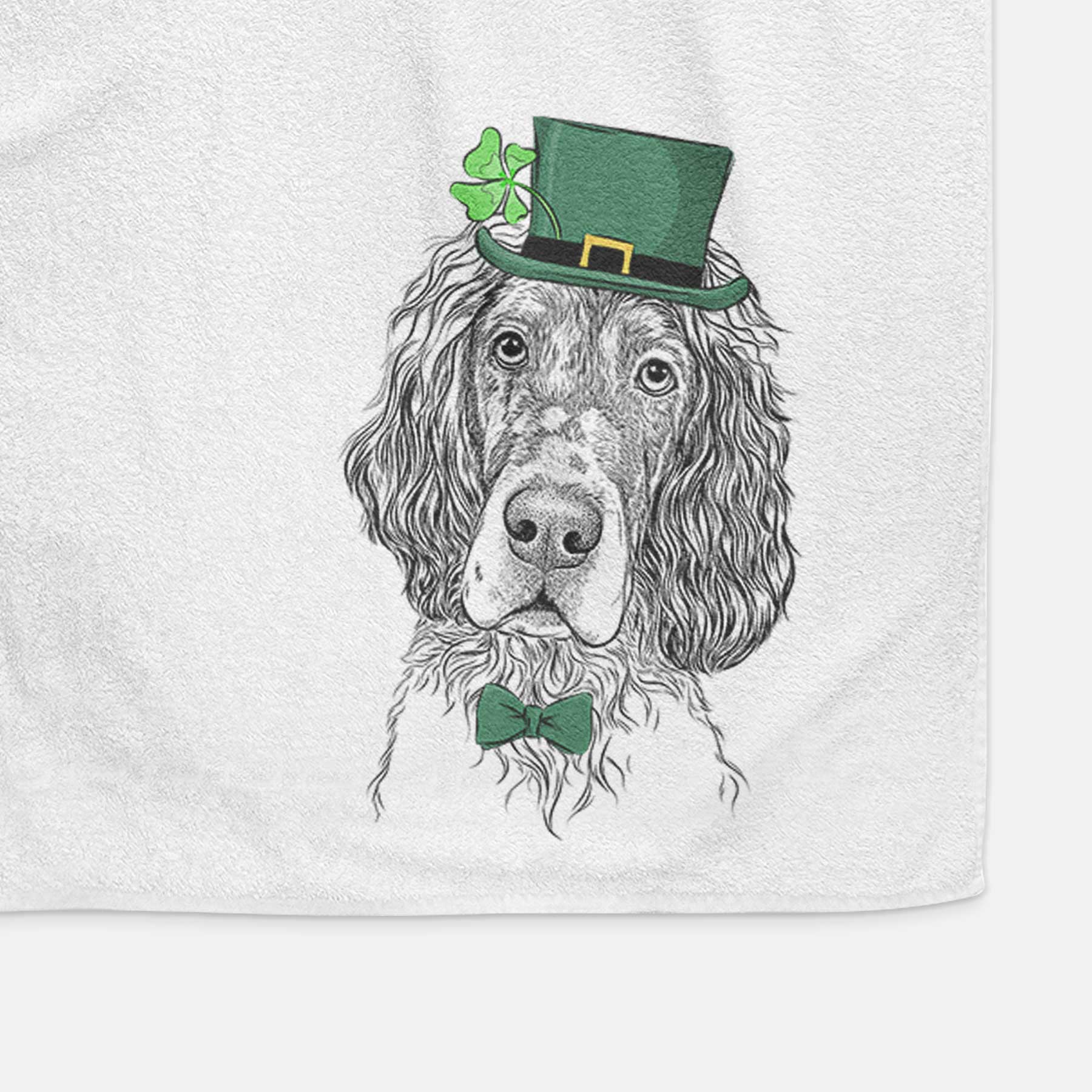 Sir Rexford the Blue Belton English Setter Decorative Hand Towel