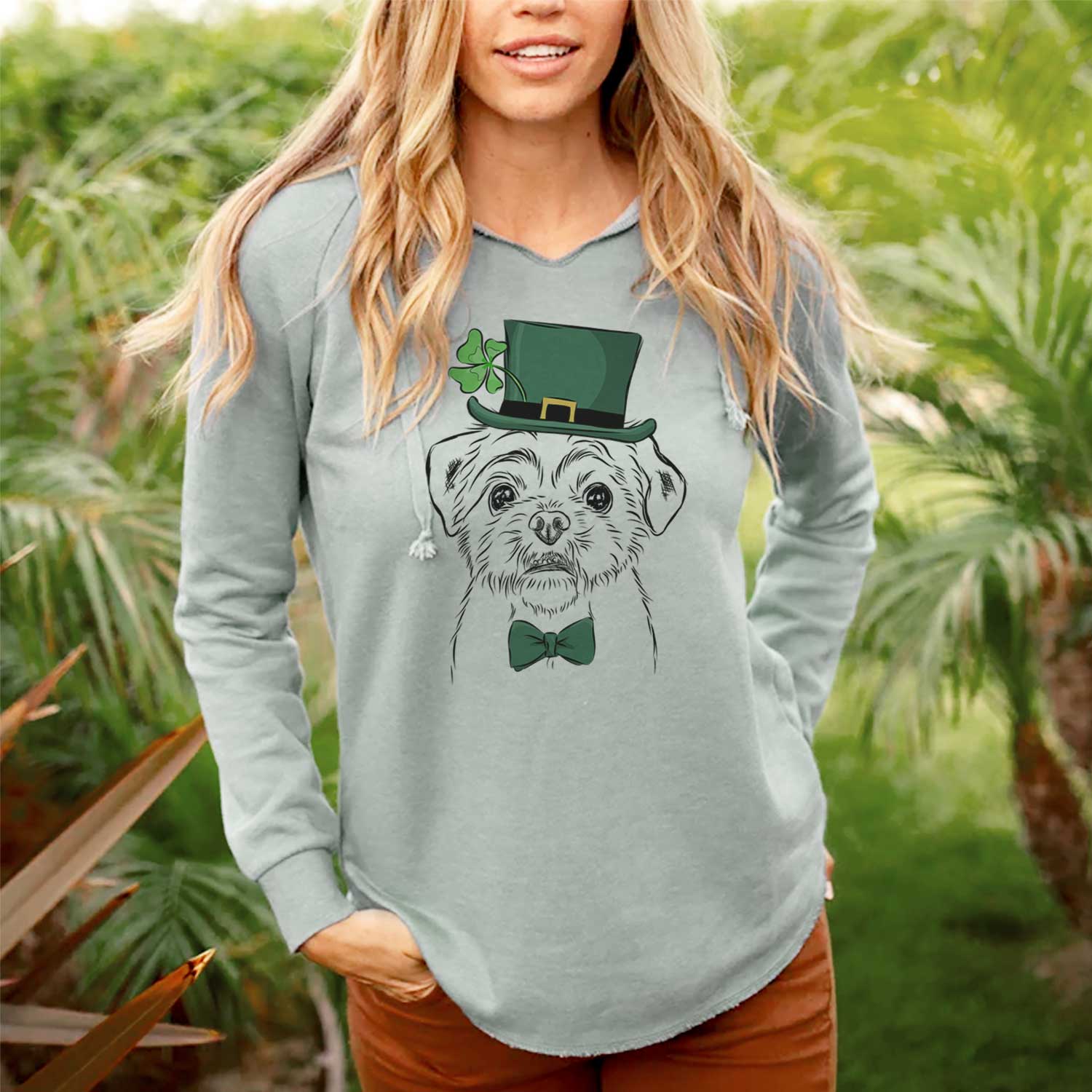 St. Patrick's Smash the Shih Tzu - Cali Wave Hooded Sweatshirt