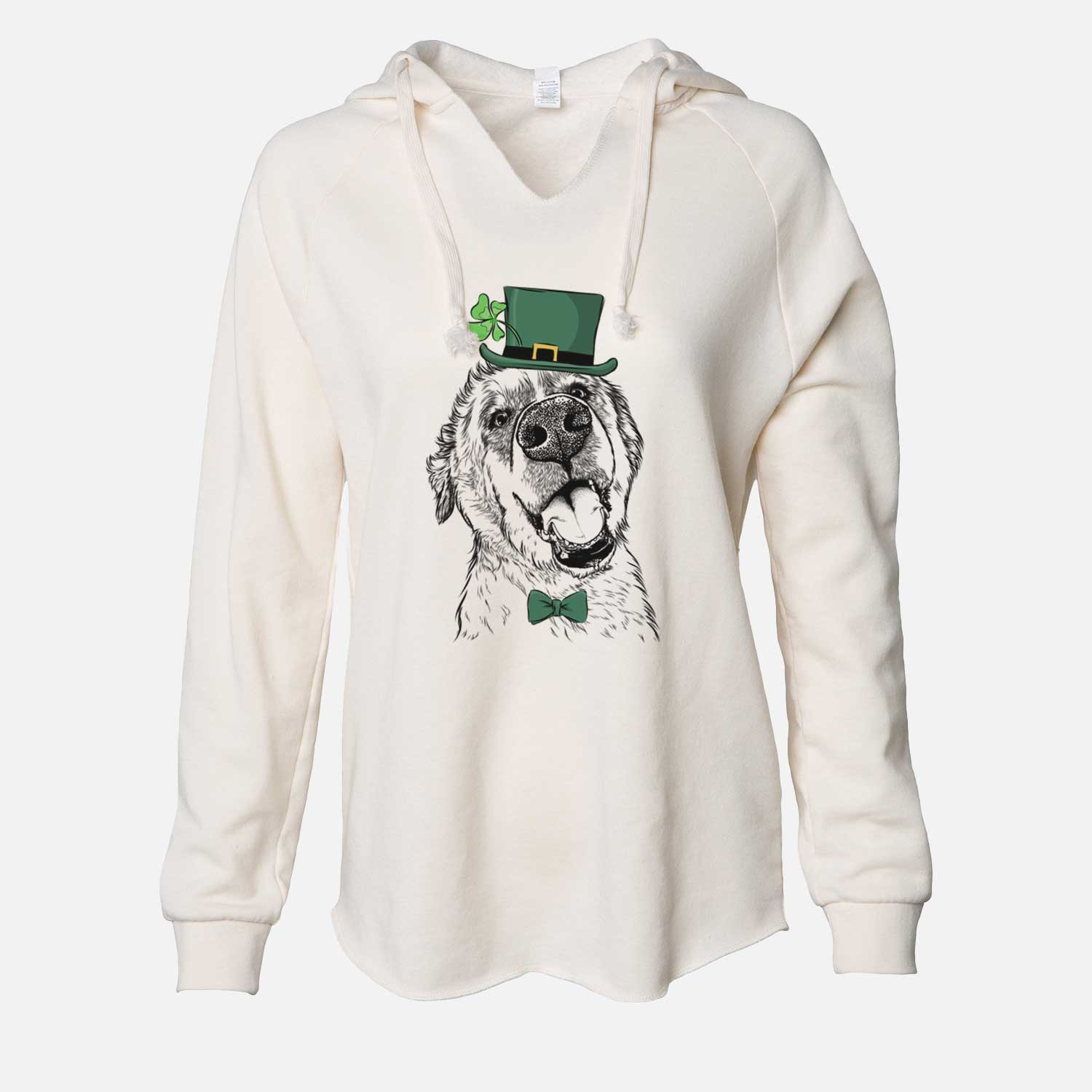 St. Patrick's Happy Smokey Jam the Middle Eastern Village Dog - Cali Wave Hooded Sweatshirt