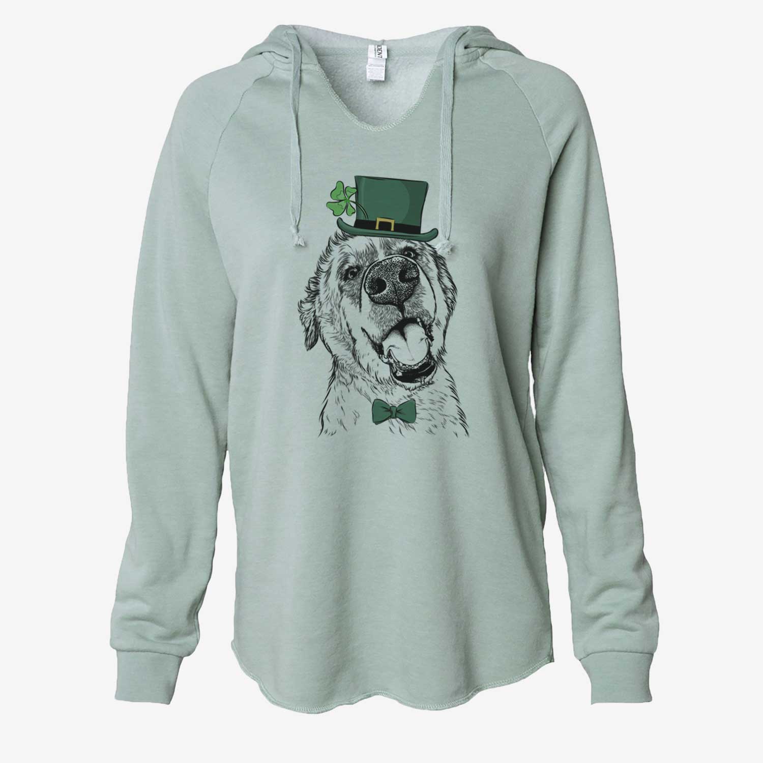 St. Patrick's Happy Smokey Jam the Middle Eastern Village Dog - Cali Wave Hooded Sweatshirt