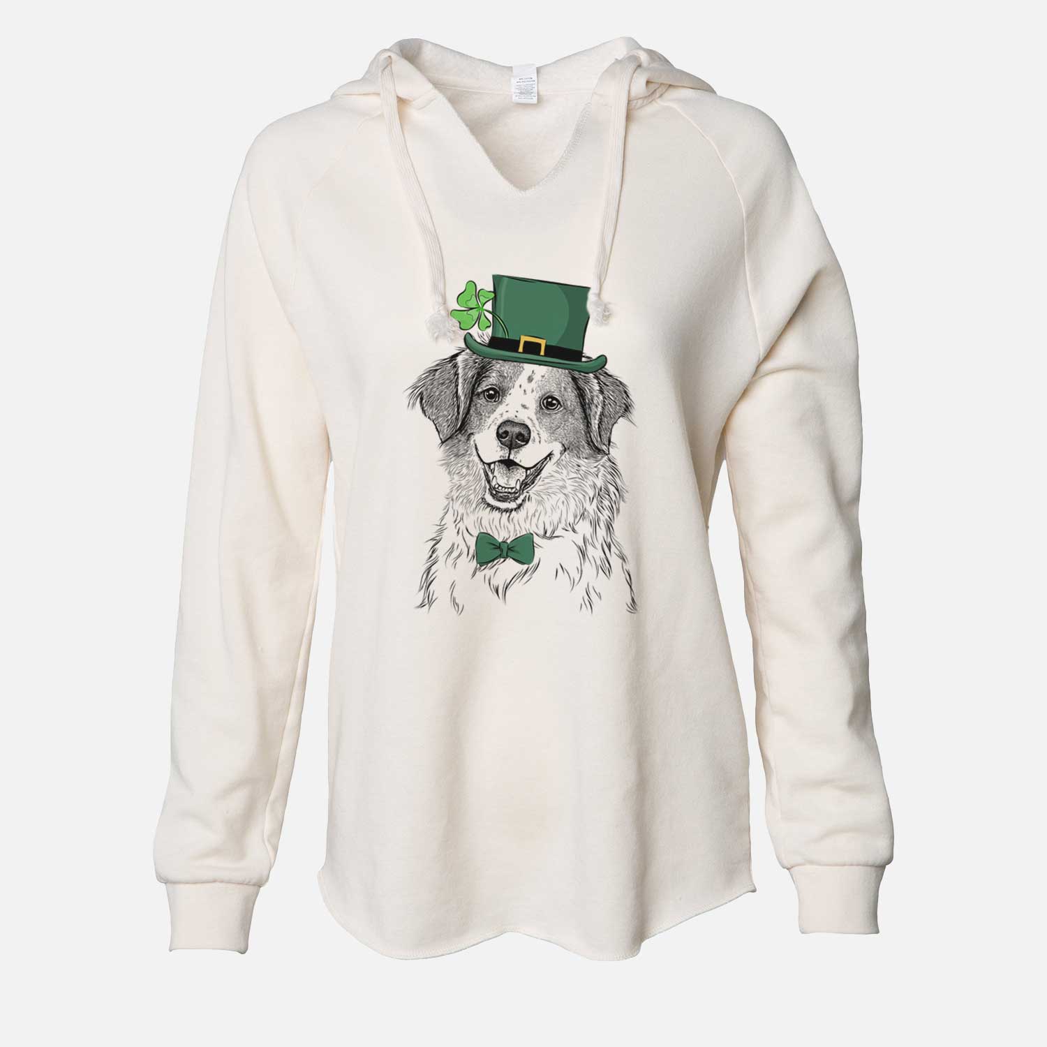 St. Patrick's Sophie the Brittany Beagle Mix - Cali Wave Hooded Sweatshirt