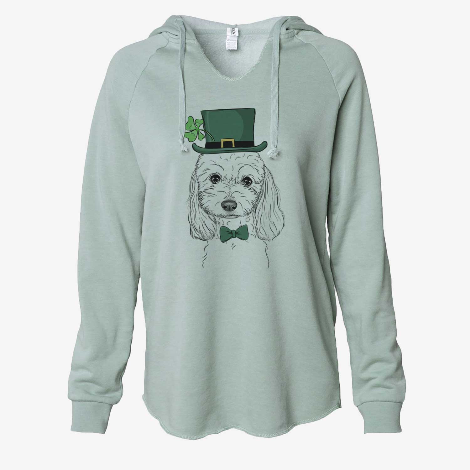 St. Patrick's Sophie the Coton de Tulear - Cali Wave Hooded Sweatshirt