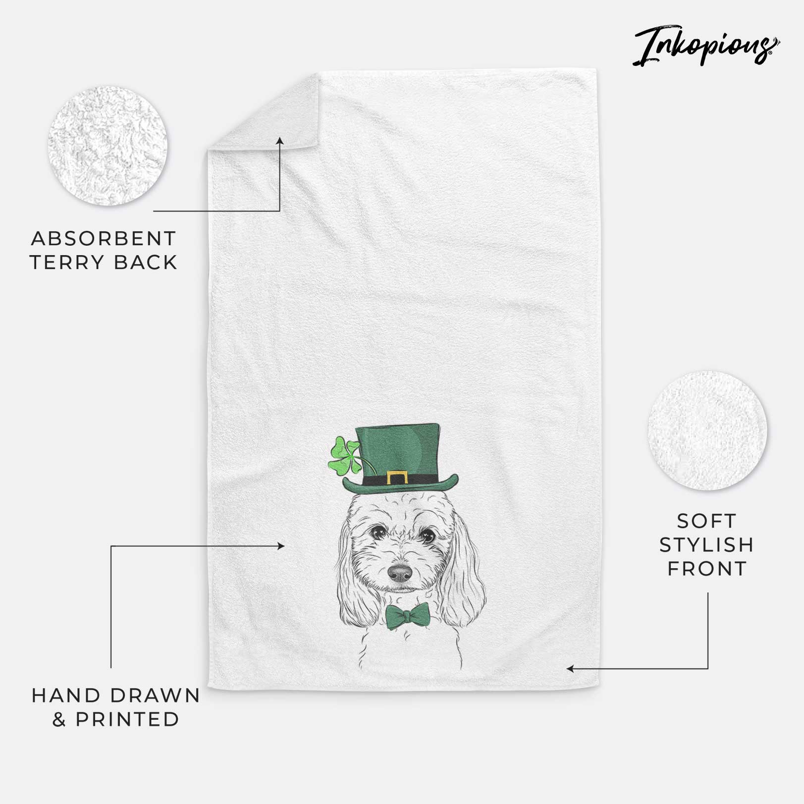 Sophie the Coton de Tulear Decorative Hand Towel