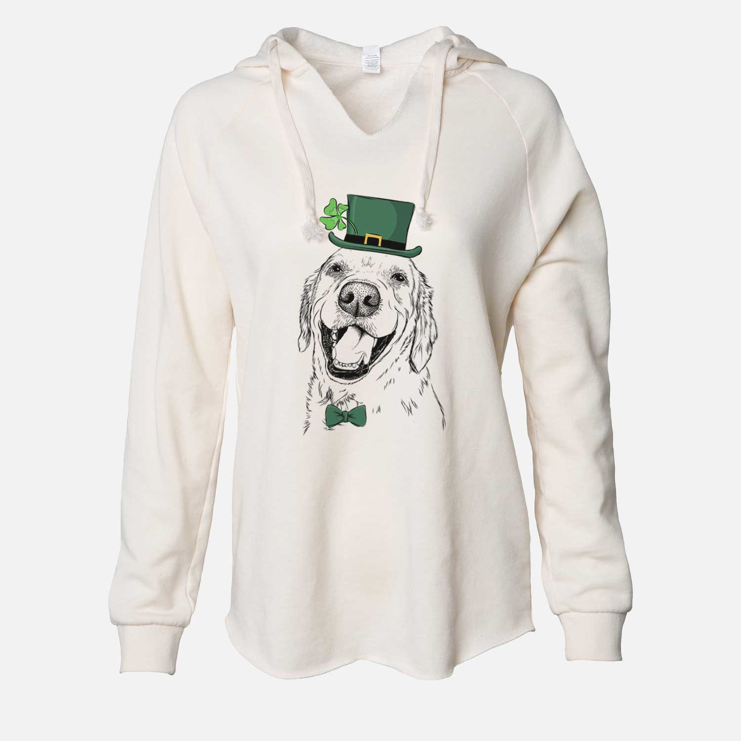 St. Patrick's Spanky the Golden Retriever - Cali Wave Hooded Sweatshirt