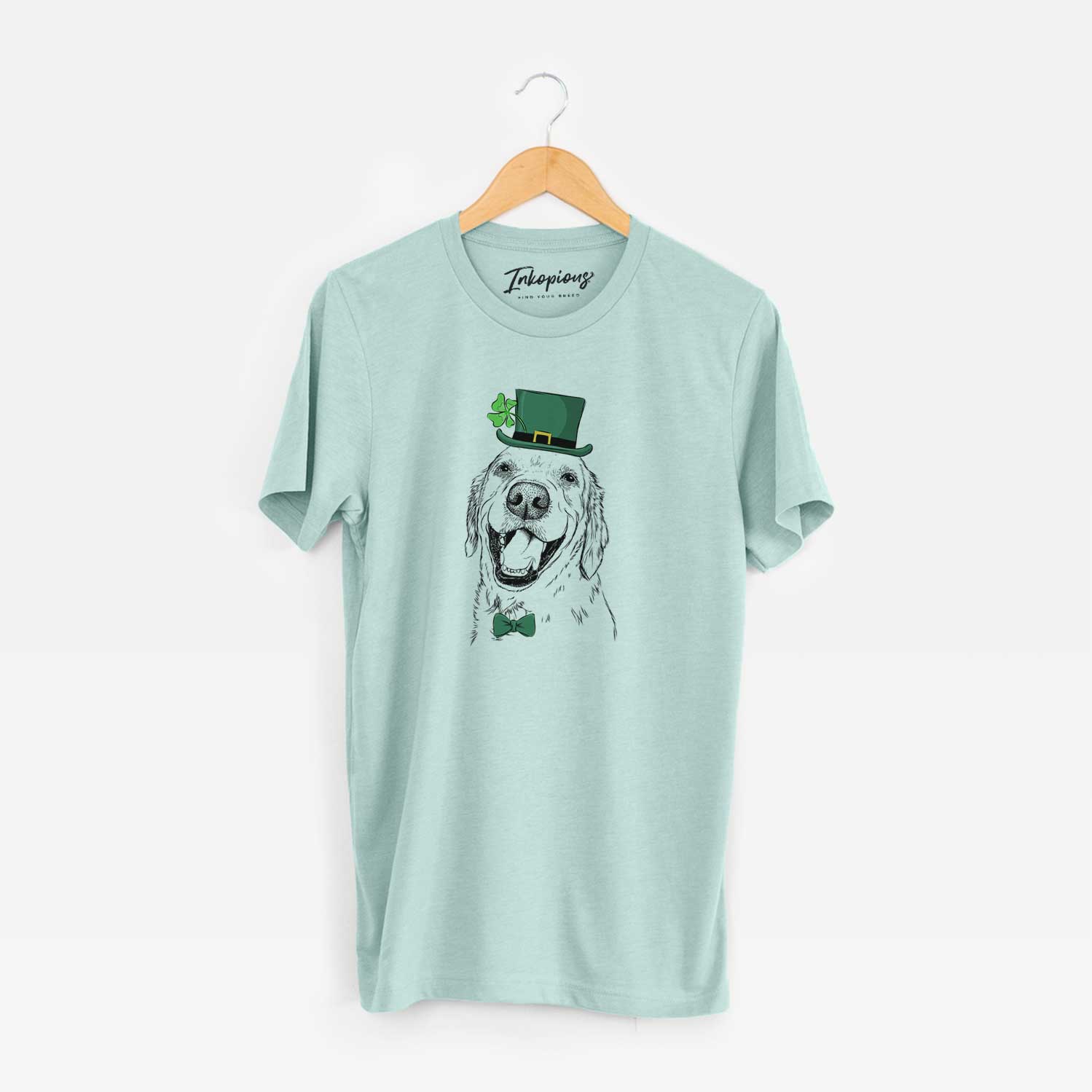 St. Patrick's Spanky the Golden Retriever - Unisex Crewneck