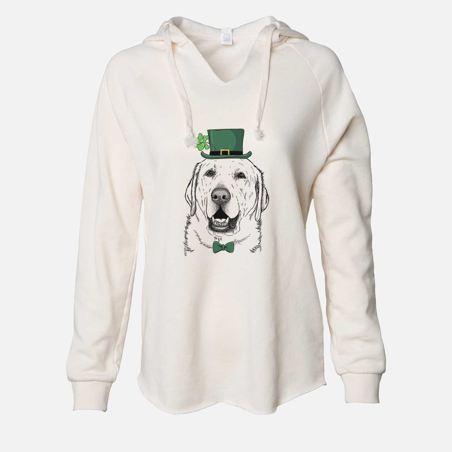 St. Patrick's Sparks the Labrador Retriever - Cali Wave Hooded Sweatshirt